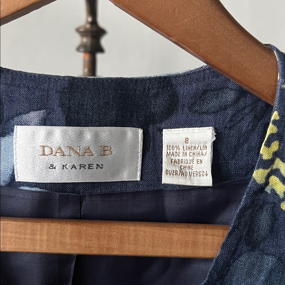 Dana B & Karen Floral Top Womens 8 - Picture 2 of 3
